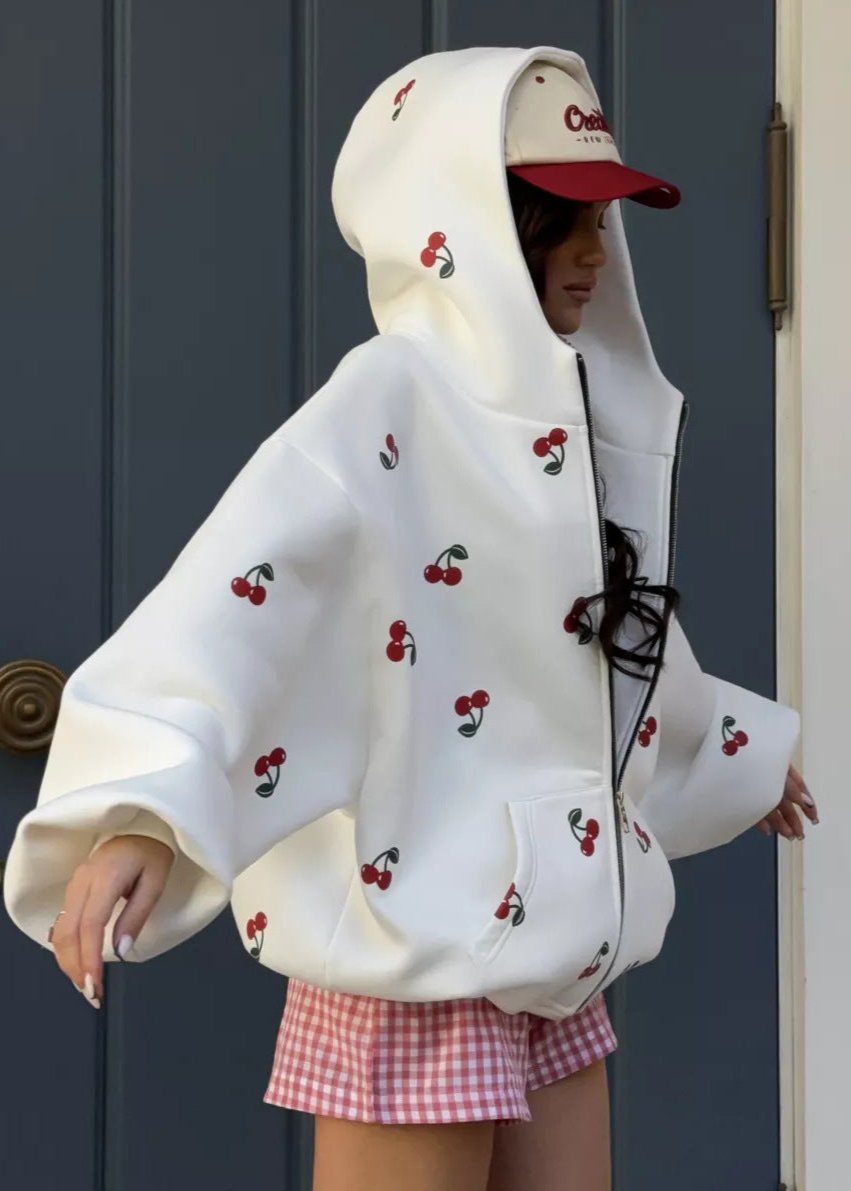 Cherry Bliss Oversized Hoodie