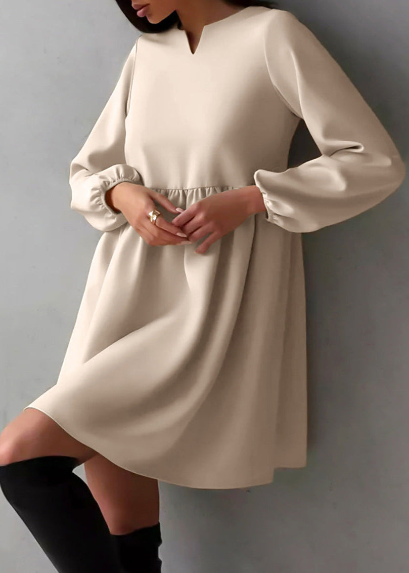 Emma - Long Sleeve Babydoll Dress