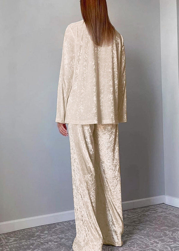 Velvet Luxe Lounge Set - Two-Piece Relaxed Fit Pajama Set