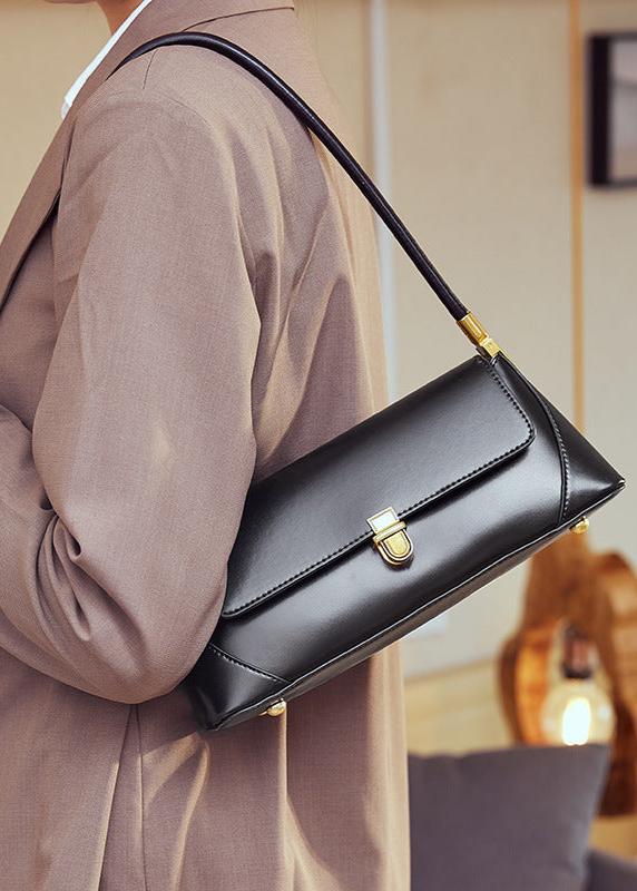 French-Elegance Leather Shoulder Bag