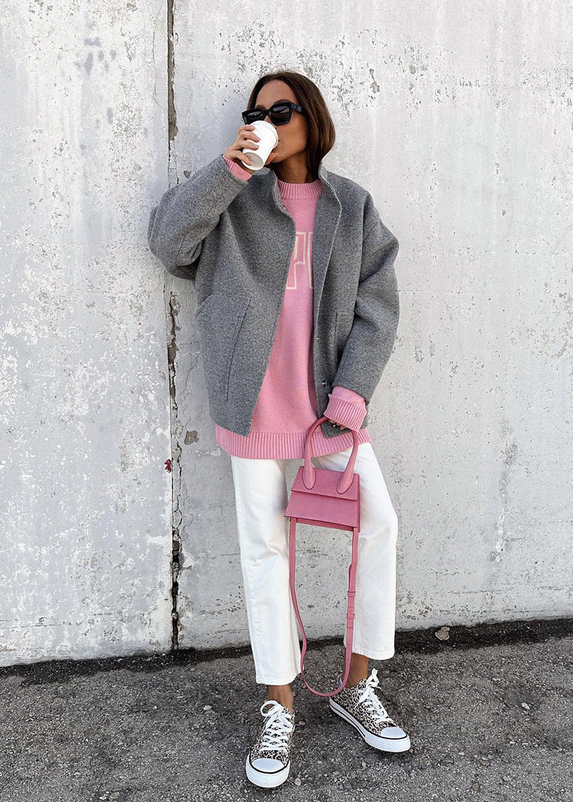 Marlow - Oversized Wool Bomber Jacket