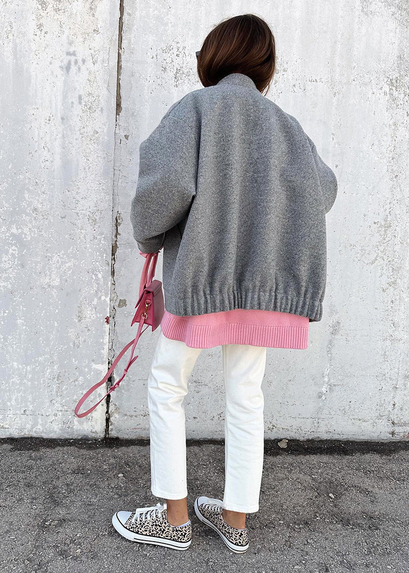 Marlow - Oversized Wool Bomber Jacket