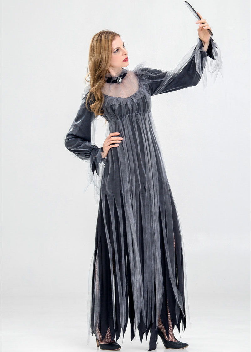 Sposa Fantasma - Costume di Halloween da Abito da Sposa Infestato per Donna