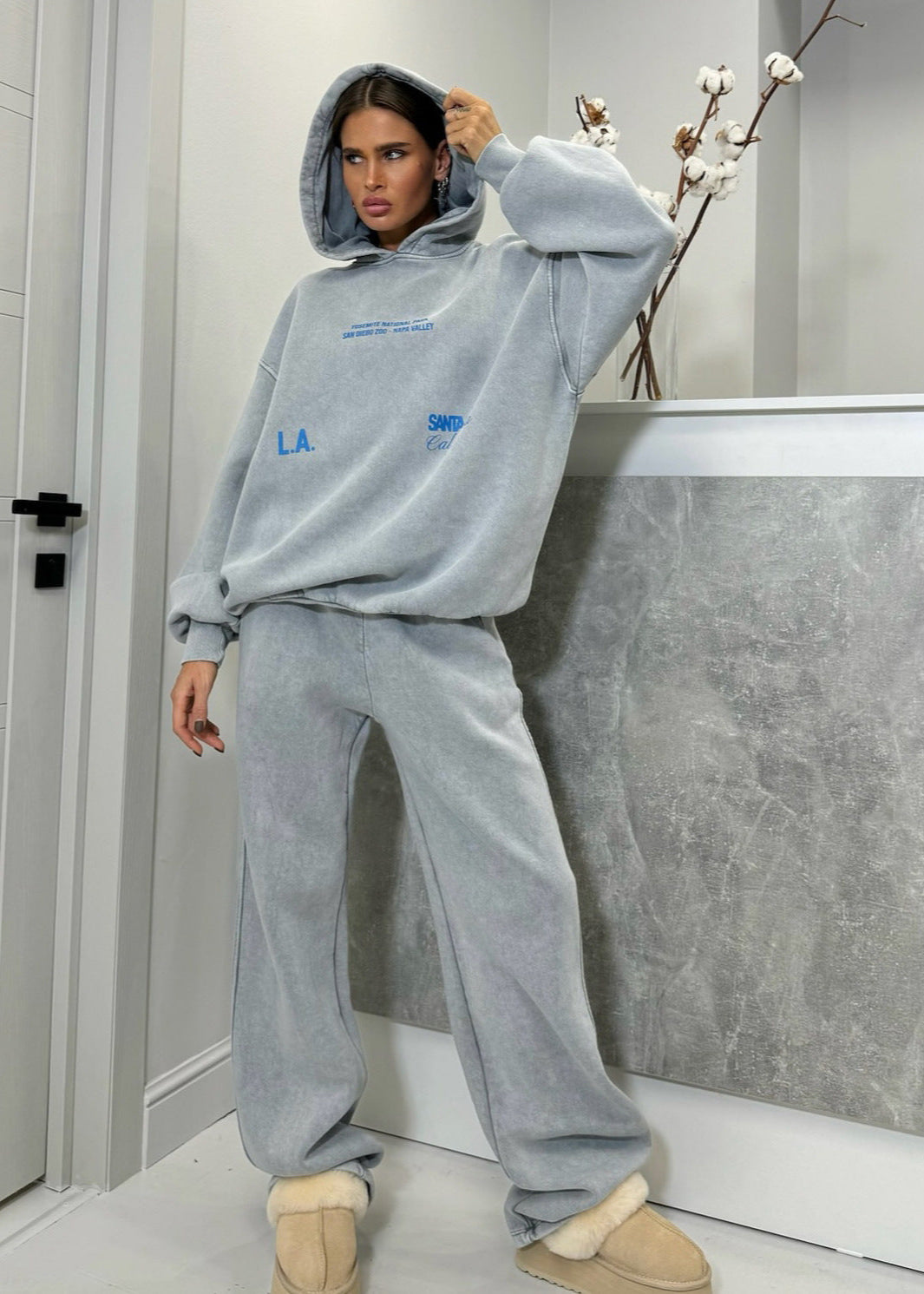 California Oversized Hoodie Set