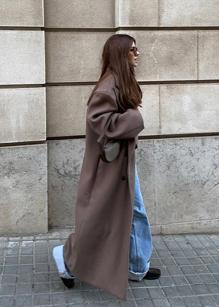 Stella Oversized Double-Breasted Wool Coat