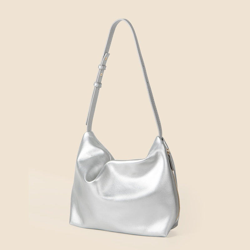 Lux-Soft Leather Shoulder Bag - VibeSoothe