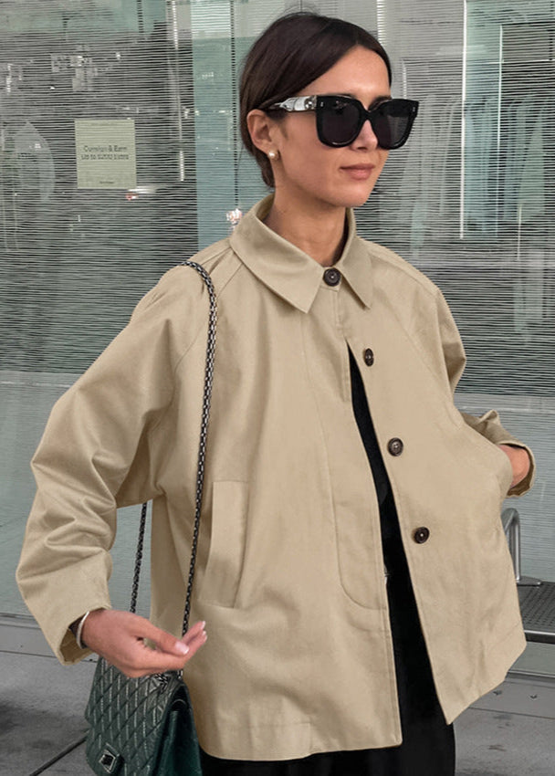 Urban Ease - Cropped Trench Jacket