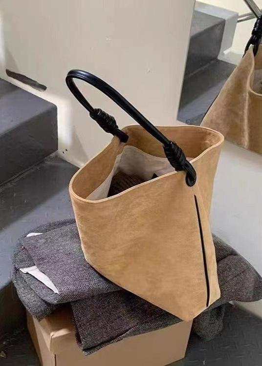 Geknoopte Handvat Suède Tote Bag