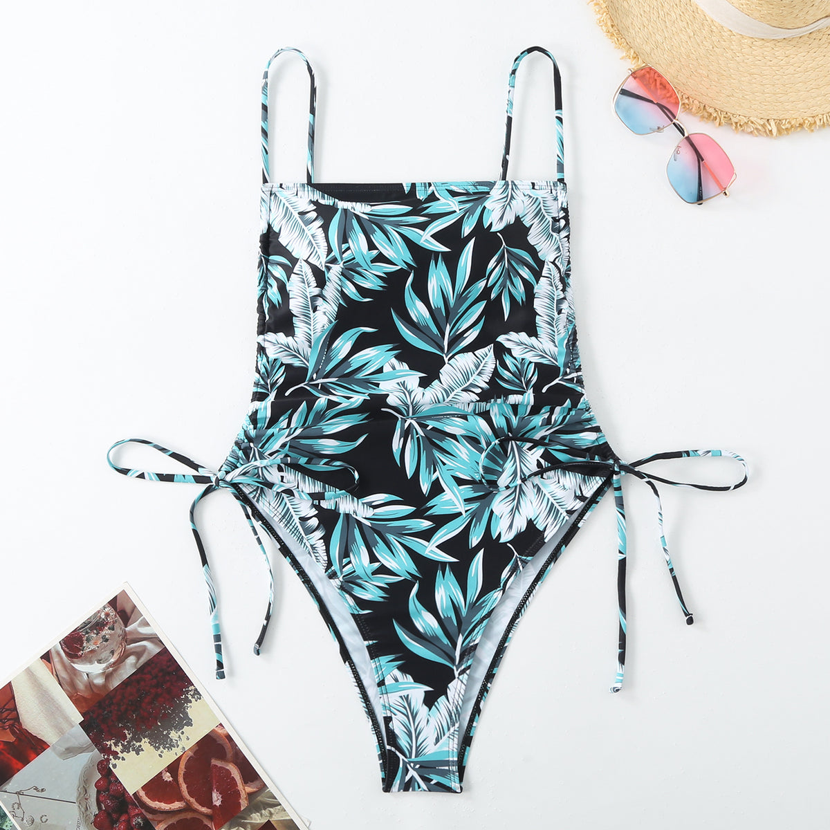 Amara Floral Pattern Swimsuit - VibeSoothe