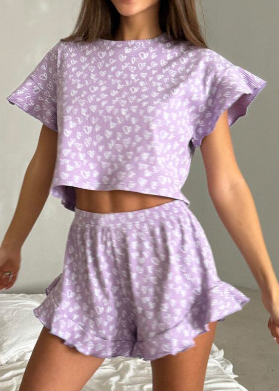 Lavender Bliss - Ruffled Lounge Set