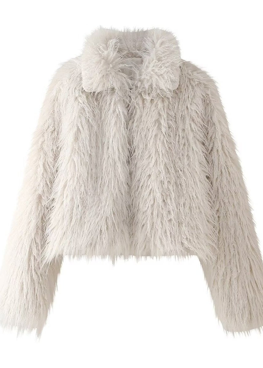 Veste en fausse shearling de luxe