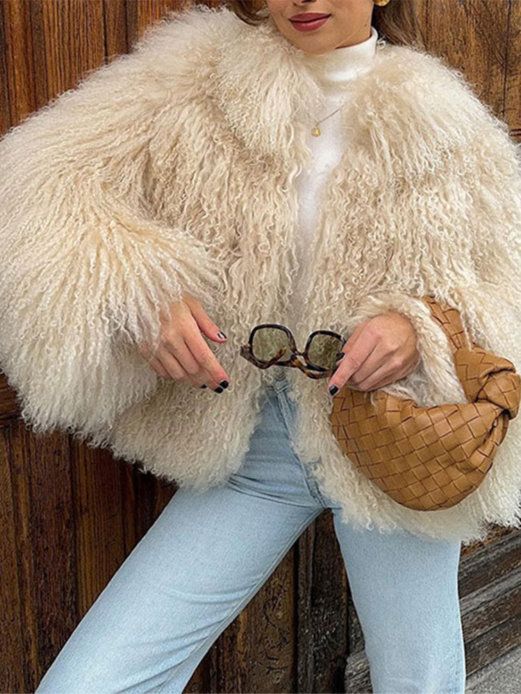 Veste en fausse shearling de luxe