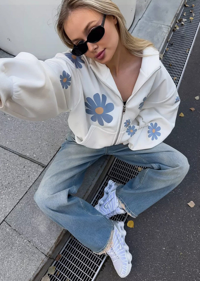 Floral Oversized Hoodie