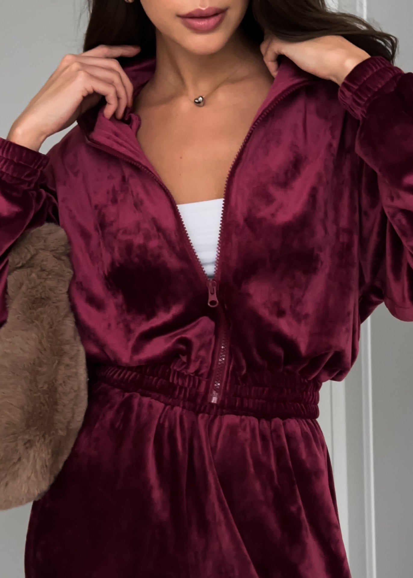 Bella - Velvet Zip-Up Lounge Set