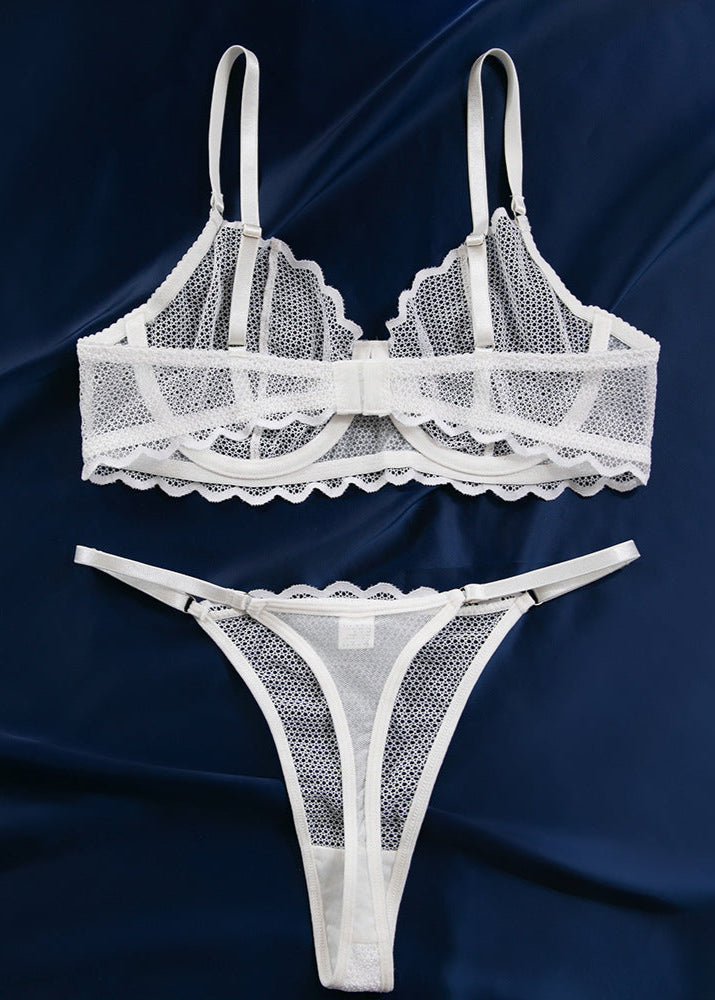 Delilah - Sheer Lace Bra & Thong Set