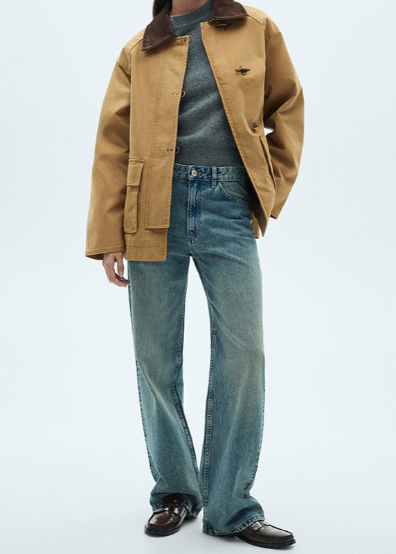 Harper Corduroy Collar Canvas Jacket