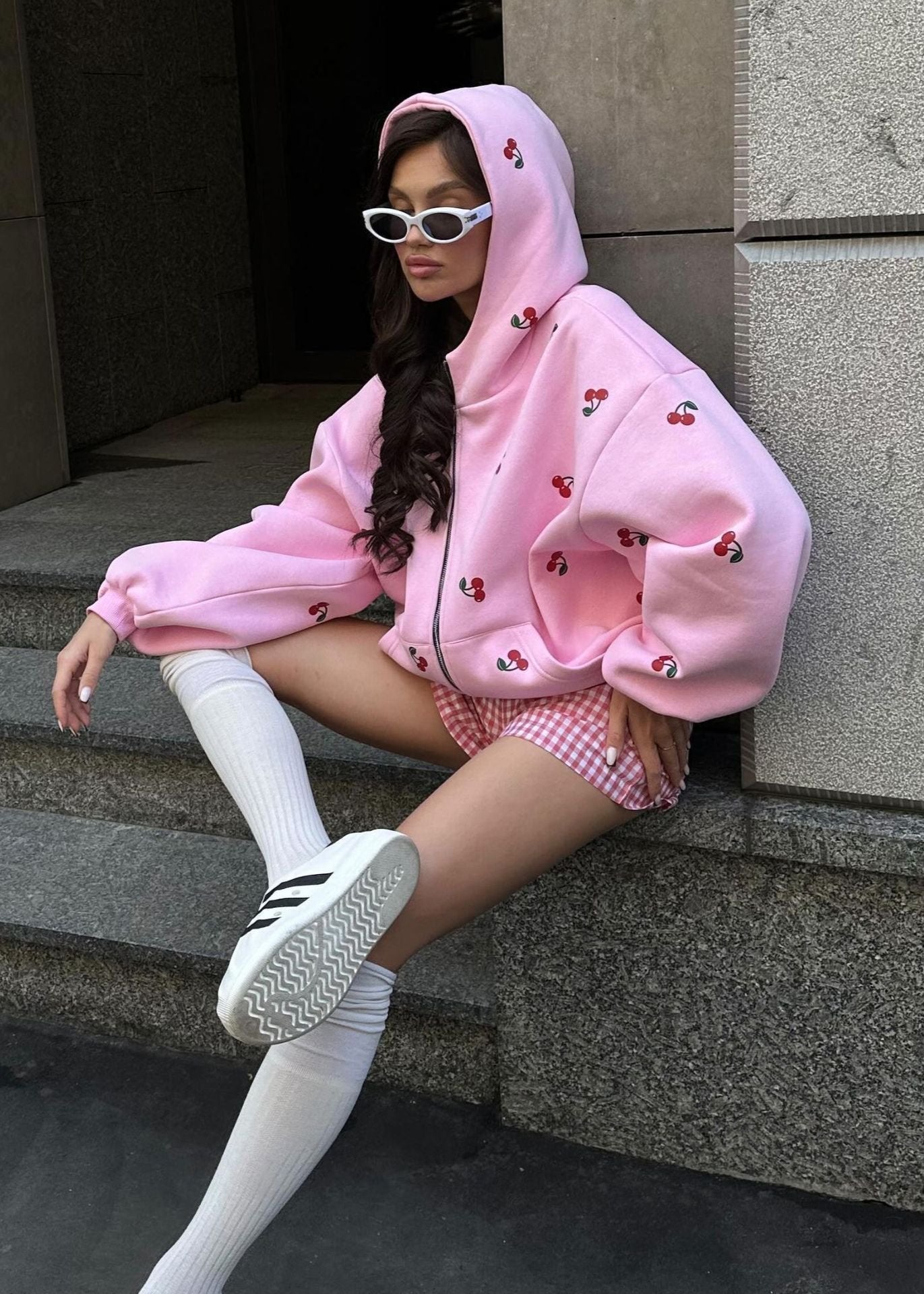 Cherry Bliss Oversized Hoodie