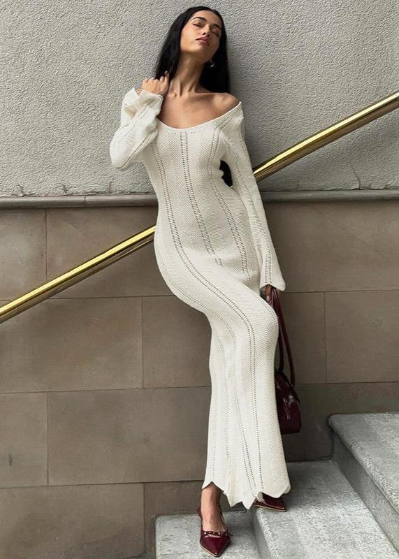 Robe Maxi Tricot Élyséenne