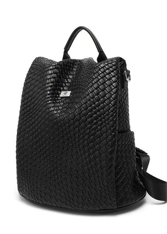 Aria - Woven Leather Backpack