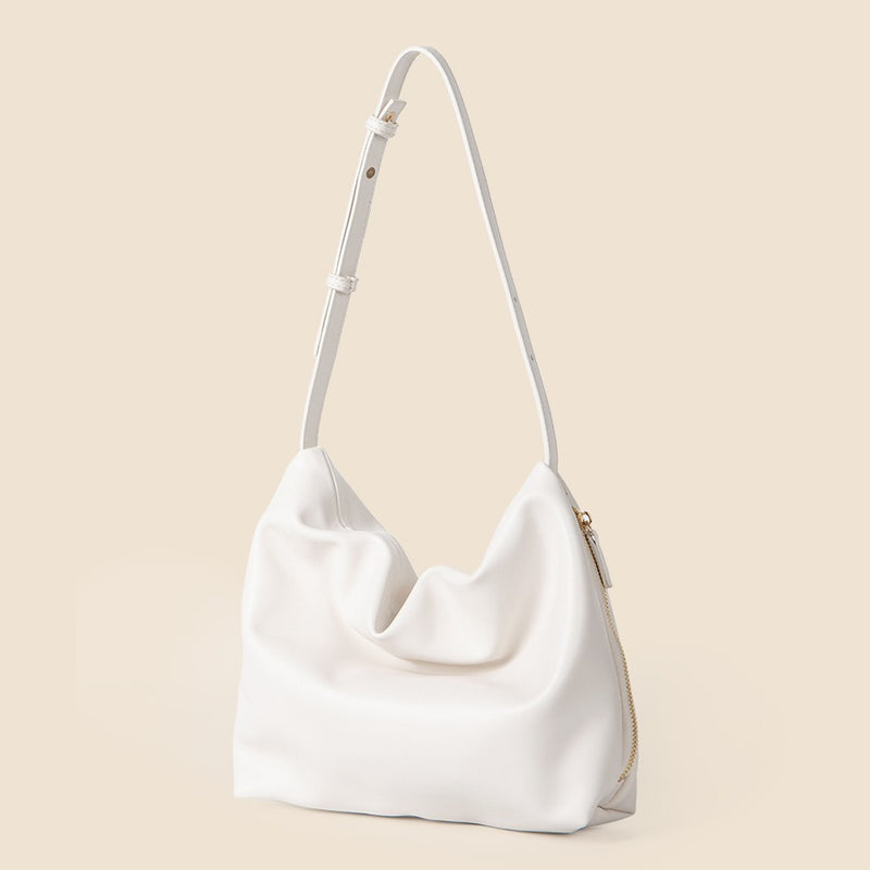 Lux-Soft Leather Shoulder Bag - VibeSoothe