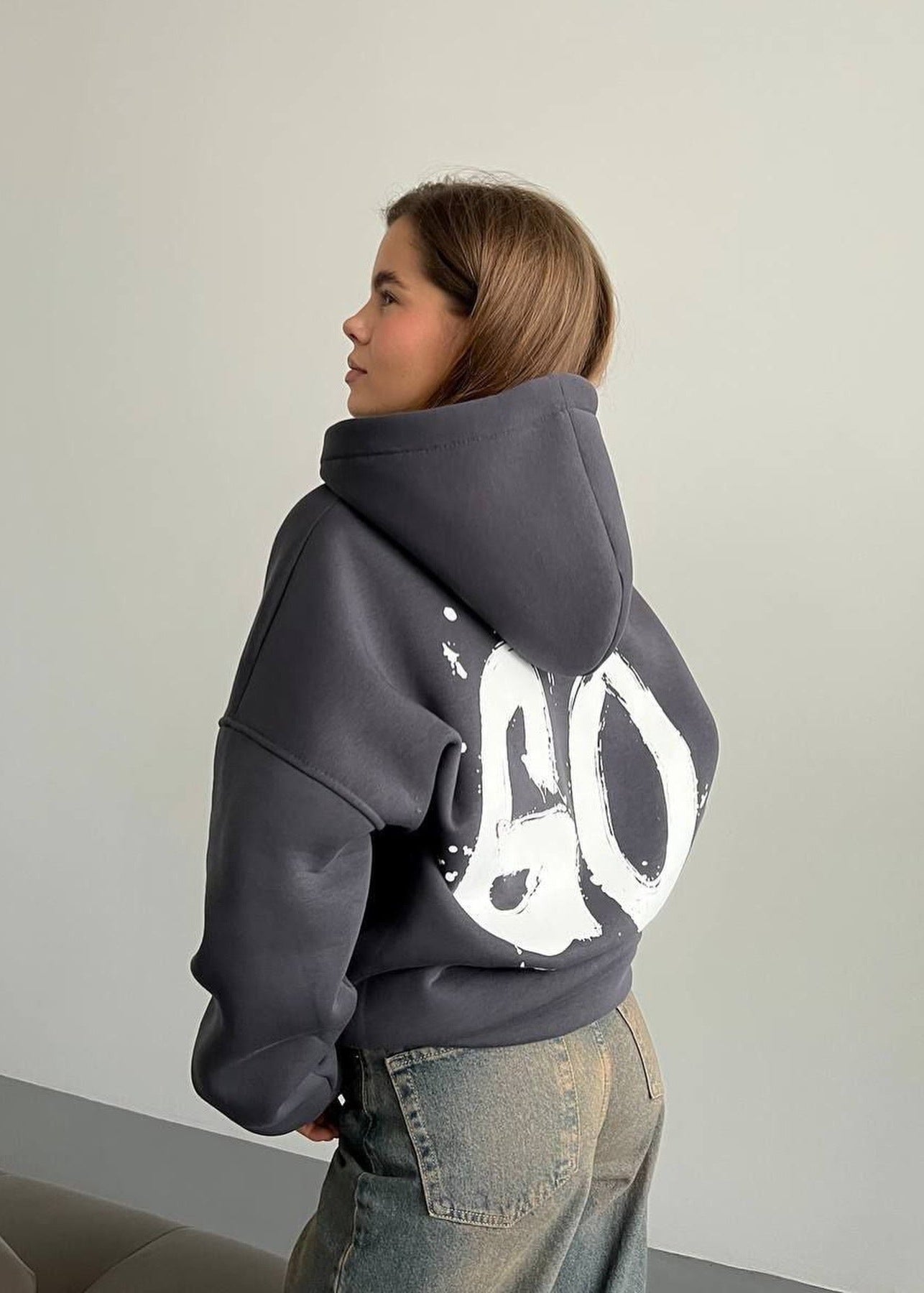 Oversized Hoodie - Relaxed Fit Graphic Pullover