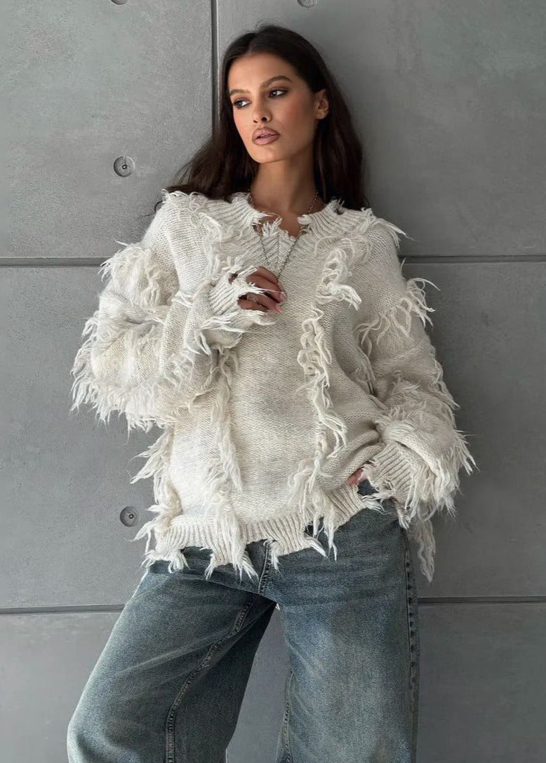 Fringe Knit Sweater