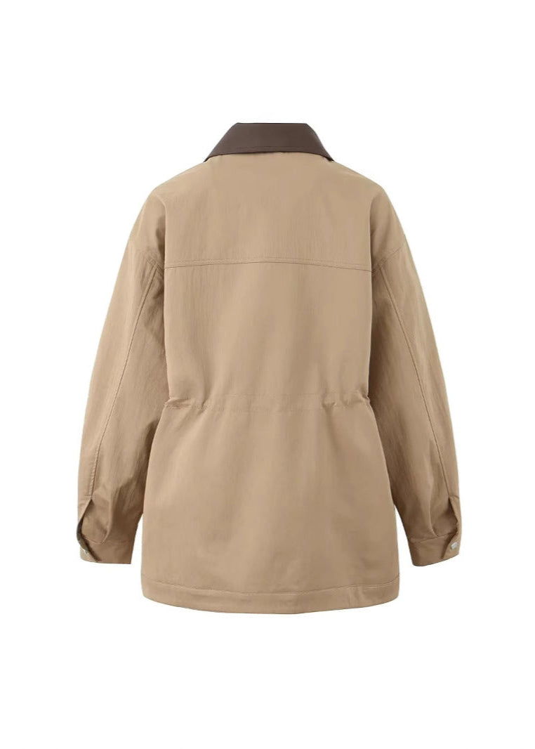 Sahara Utility Jacket with Contrast Collar