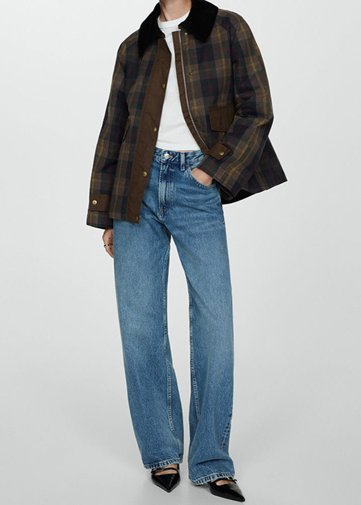 Rustic Plaid Field Jacket