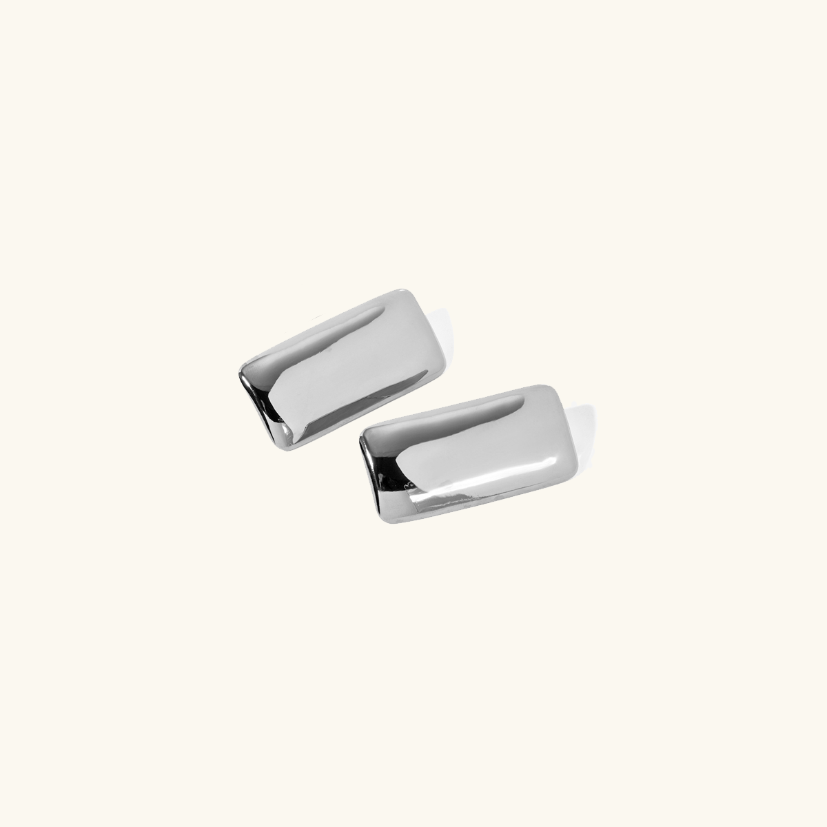 Polished Minimalist Rectangle Earrings