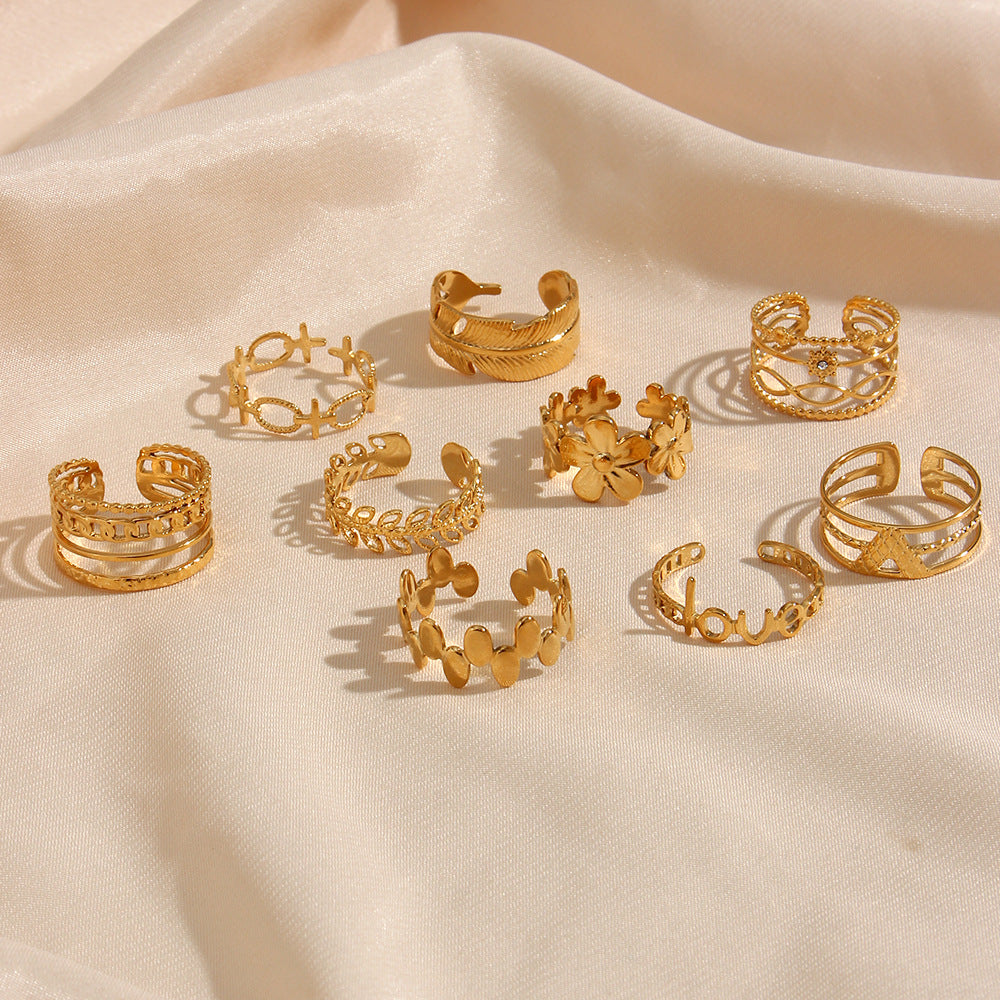 Radiance Gold Ring Set