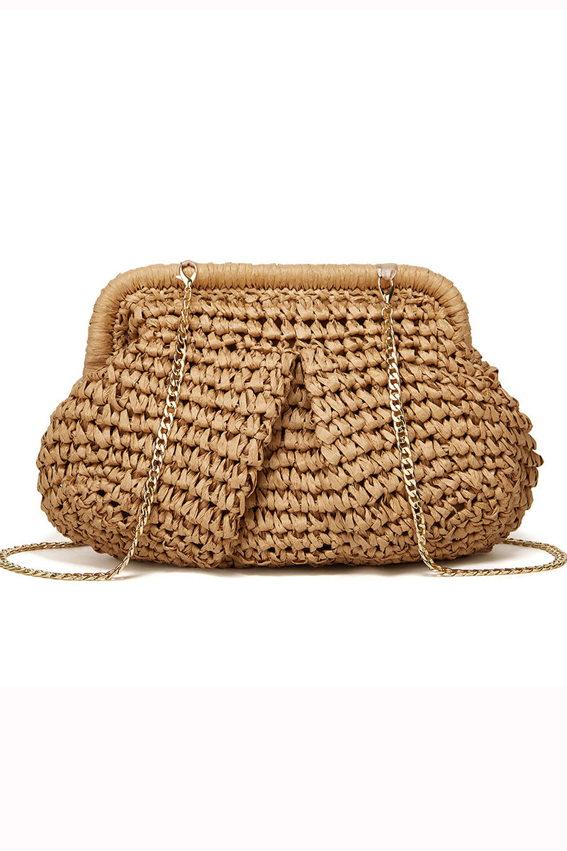 Elegance-Woven Clutch - VibeSoothe