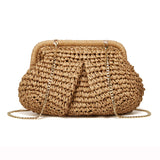 Elegance-Woven Clutch - VibeSoothe