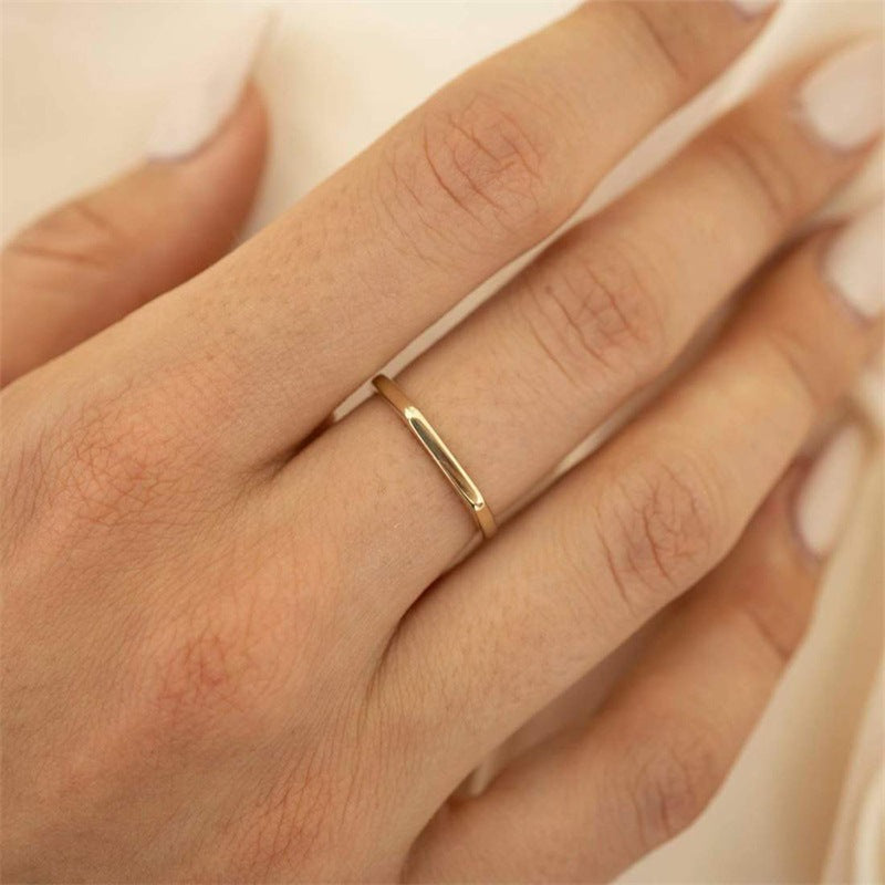 Sasha Minimalistische Gouden Ring