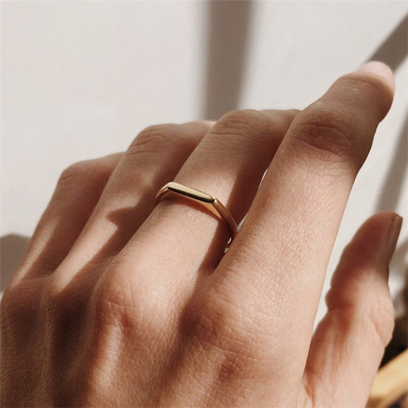 Sasha Minimalistische Gouden Ring