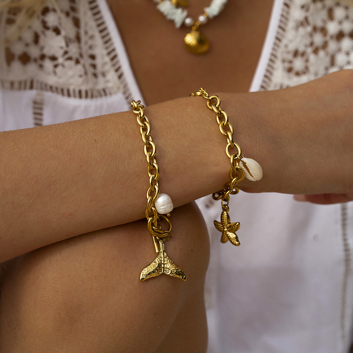 Seaside Charm Gold Bracelet