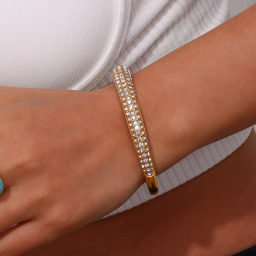 Selene Pave Gold Bracelet