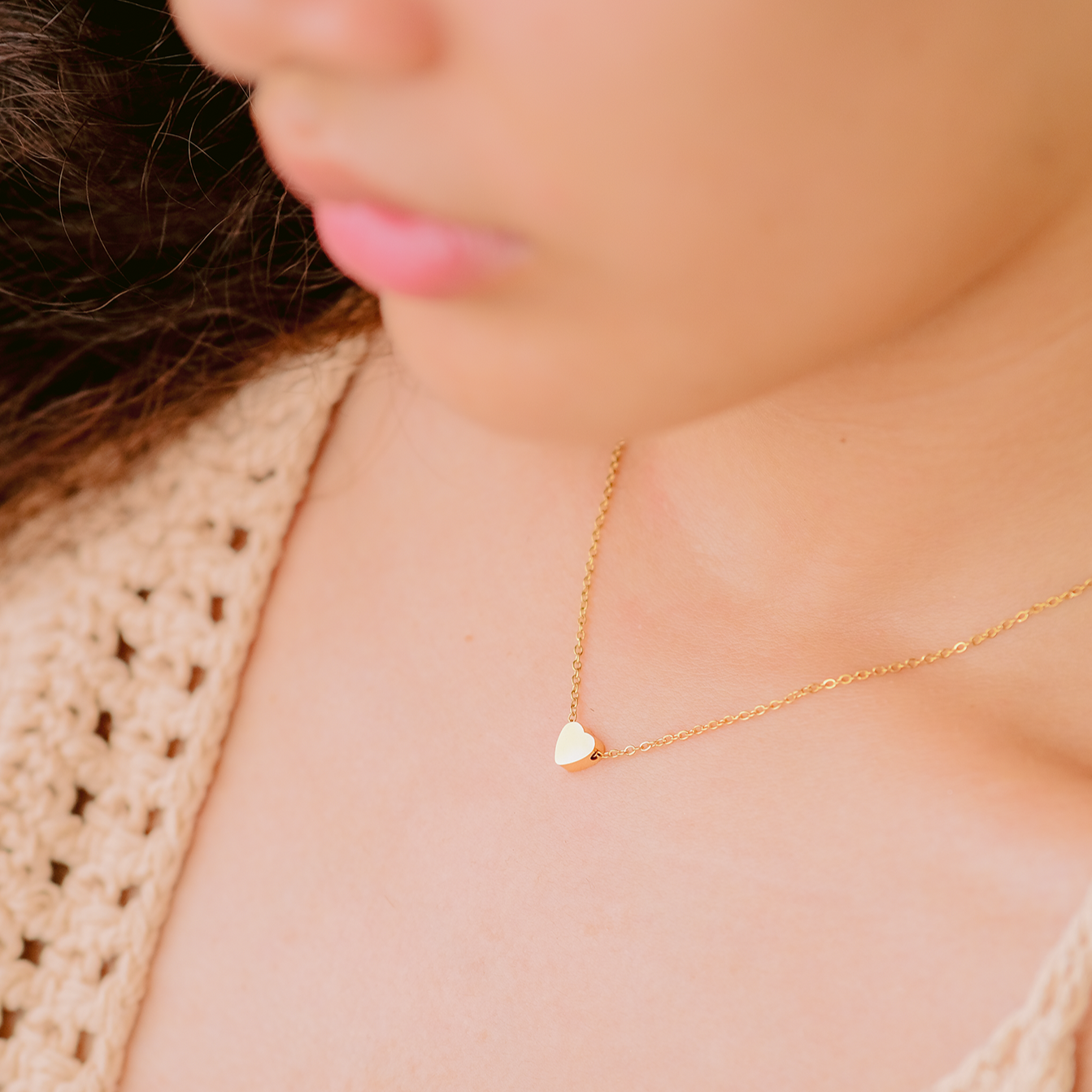 Collier en or avec coeur de Seraphina