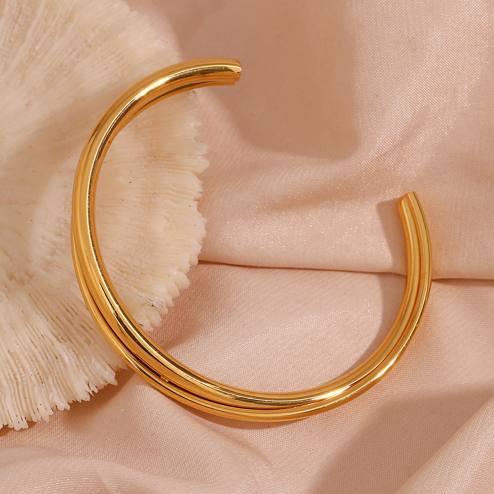 Seraphine Dual Layer Gold Cuff