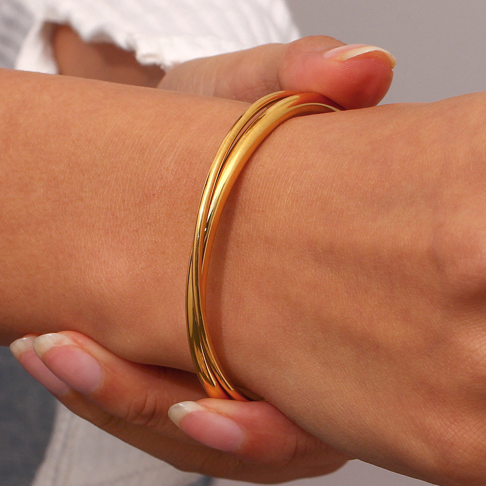 Seraphine Dual Layer Gold Cuff