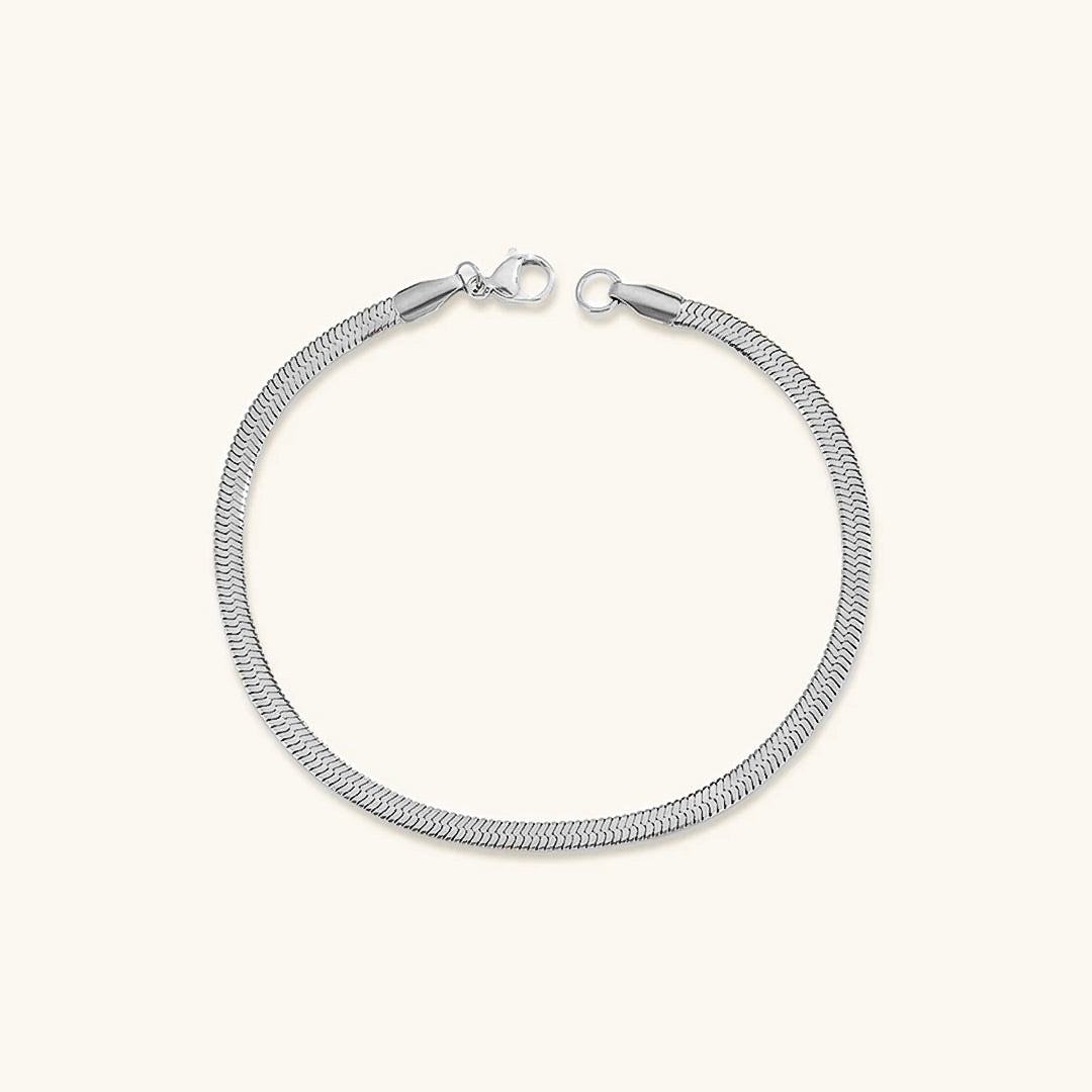 Serena Gold Herringbone Bracelet