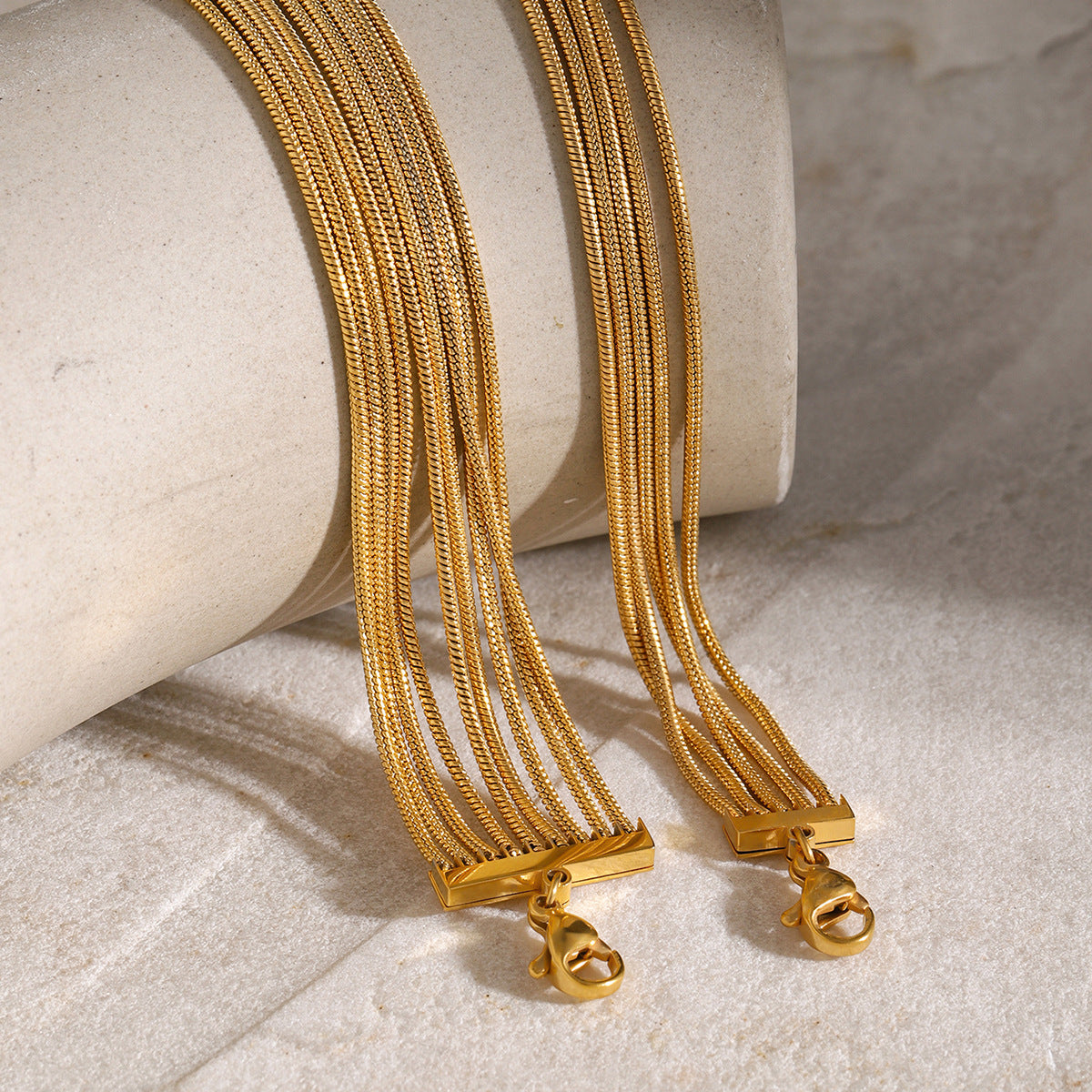 Serena Strand - Layered Gold Bracelet