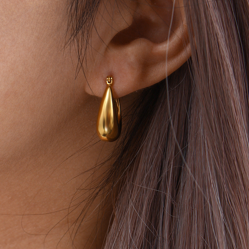 Sienna Polished Hoop Earrings