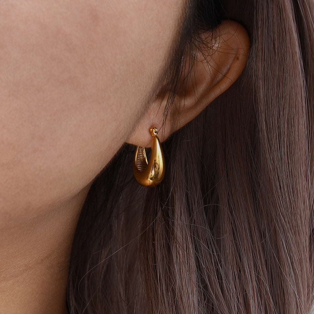 Sienna Polished Hoop Earrings