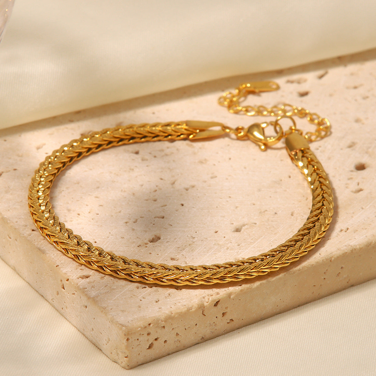 Sienna Woven Gold Bracelet