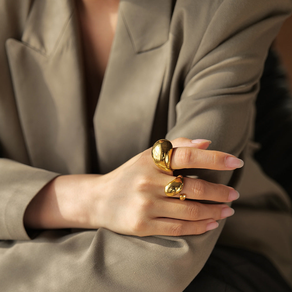 Soleil Gold Dome Ring