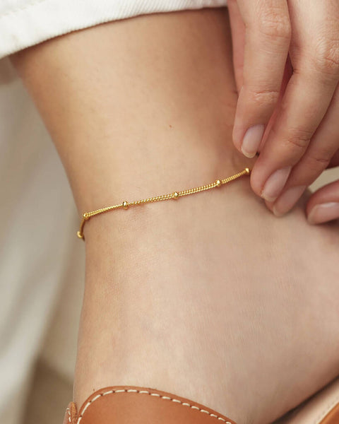 Solstice Gold Anklet