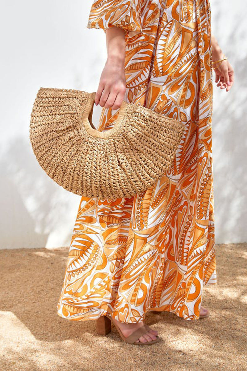 Luna-Natural-Straw Bag - VibeSoothe