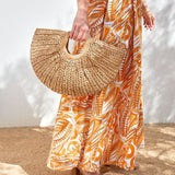 Luna-Natural-Straw Bag - VibeSoothe