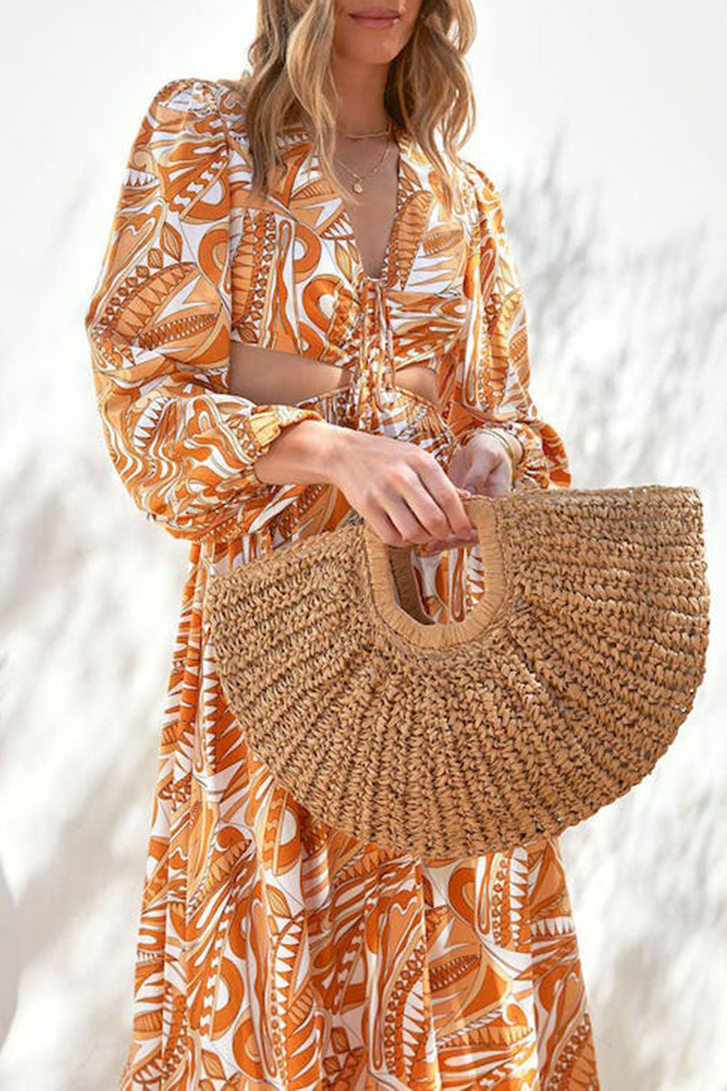 Luna-Natural-Straw Bag - VibeSoothe