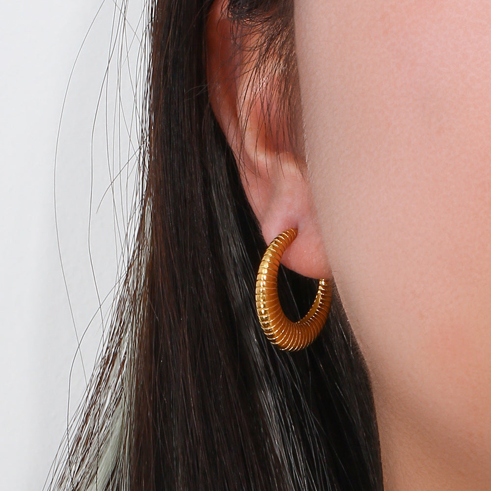 Vera Spiral Hoop Earrings